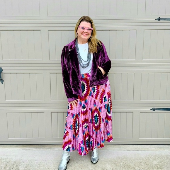 Torrid Purple Velvet Bomber Jacket - Picture 1 of 2